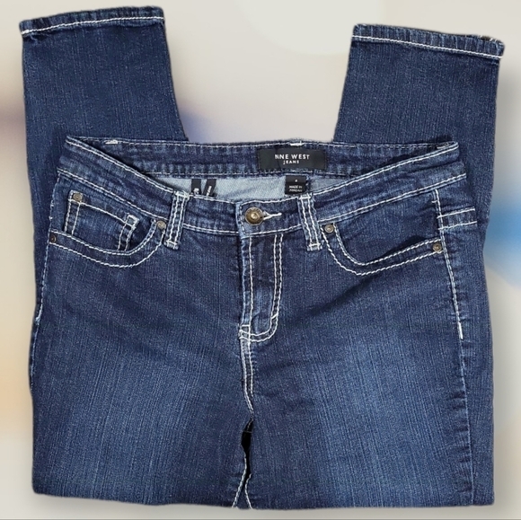 Nine West Date Night Capri Zipped Cuff Jeans - Picture 2 of 8